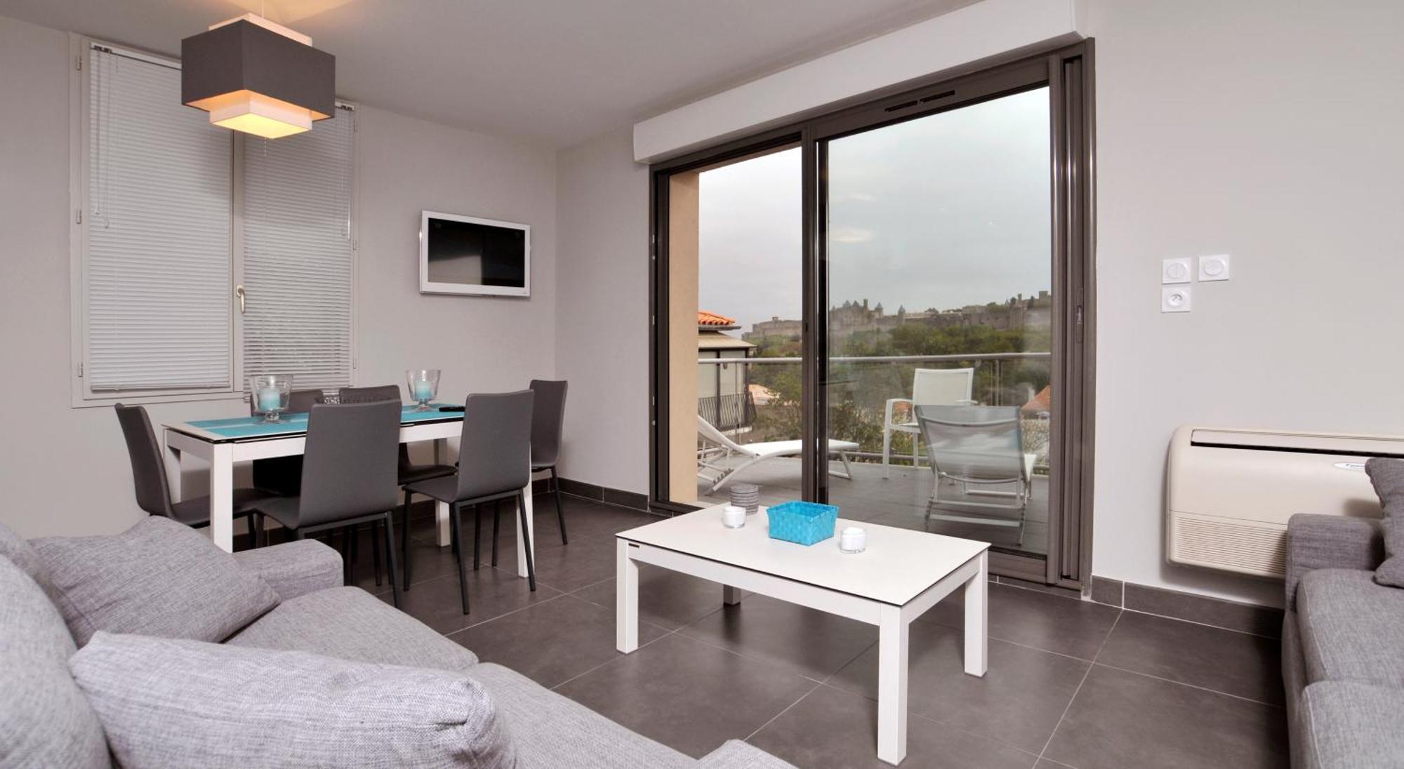 Appartement Le Saint Nazaire - Les Balcons de la Cité Carcasona Exterior foto